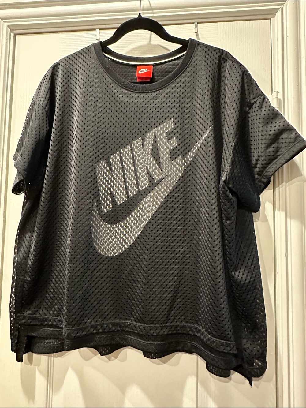 Nike Black Mesh Short-Sleeve Jersey